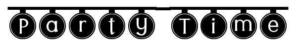 Party Time font preview